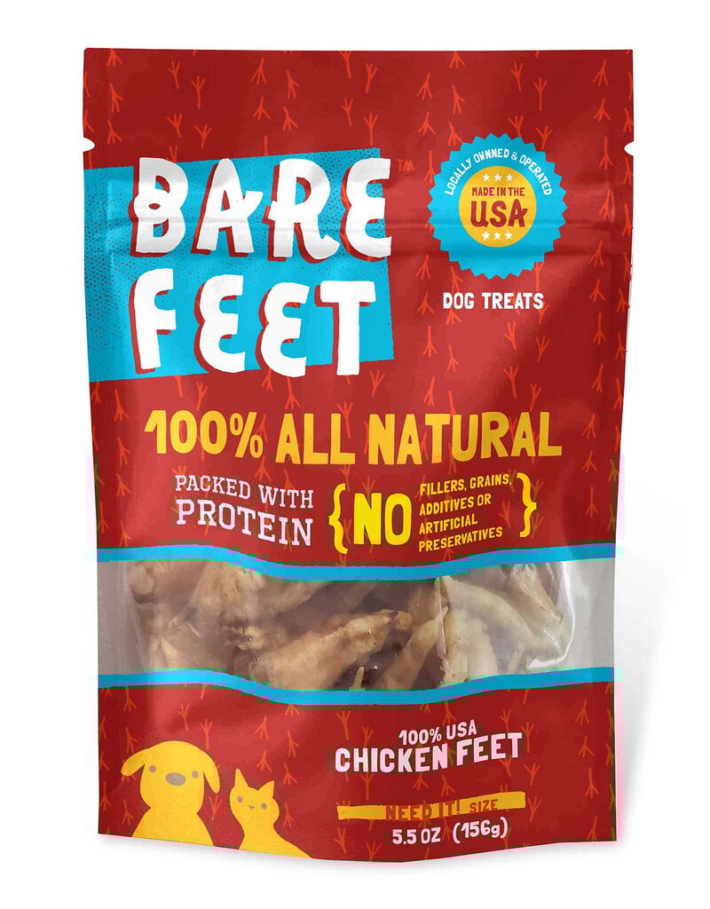 Bare Bites Bare Bites Dog Treats | Chicken Feet 5.5 oz