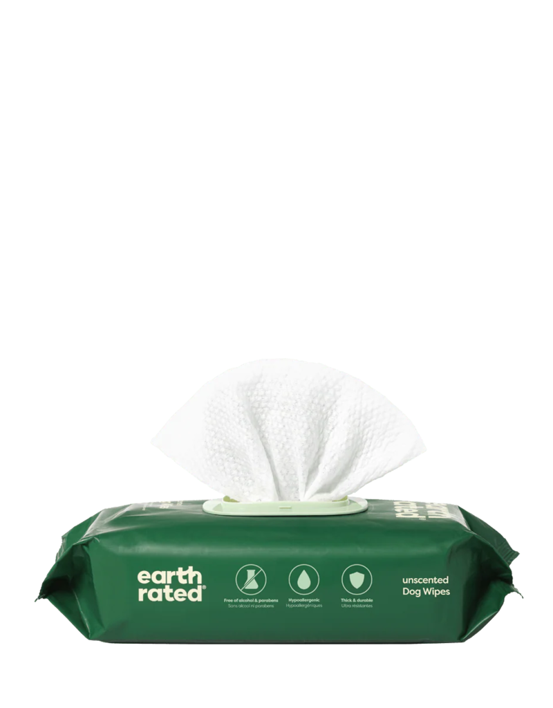Earth Rated Earth Rated Dog Wipes | Compostable White Tea & Basil Scented 100 ct