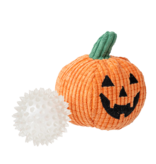 Territory Territory Halloween Dog Toy | 2-in-1 Pumpkin Ball 6"