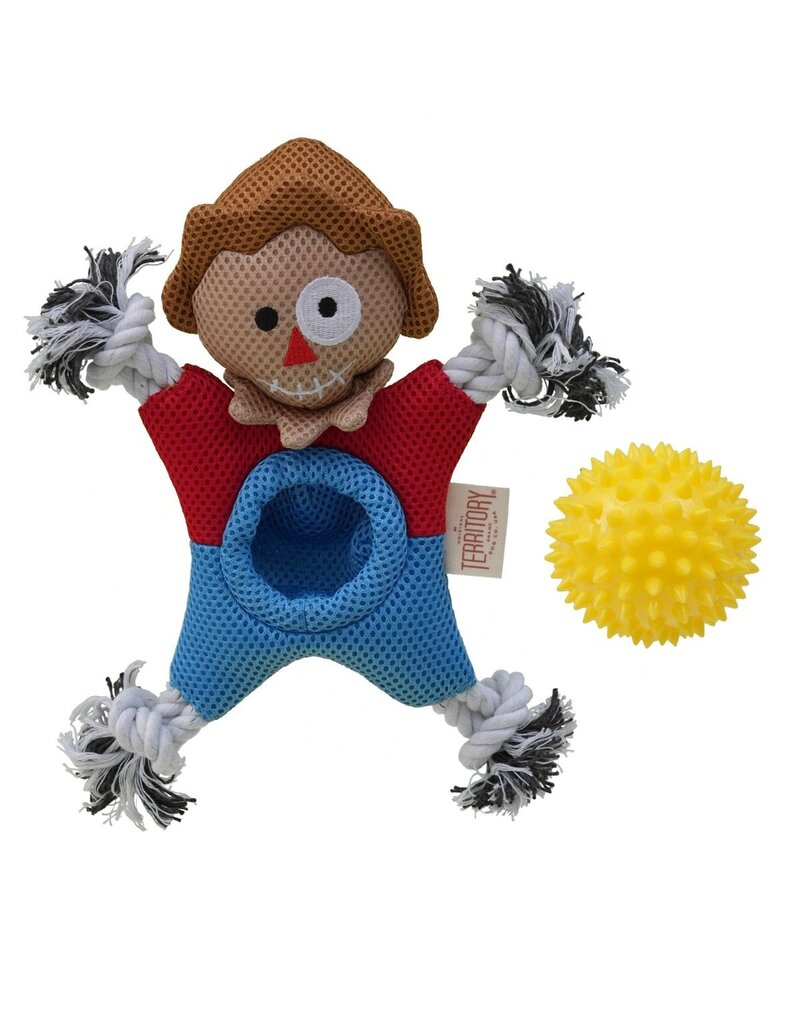 Territory Territory Halloween Dog Toy | 2-in-1 Scarecrow 10.5"