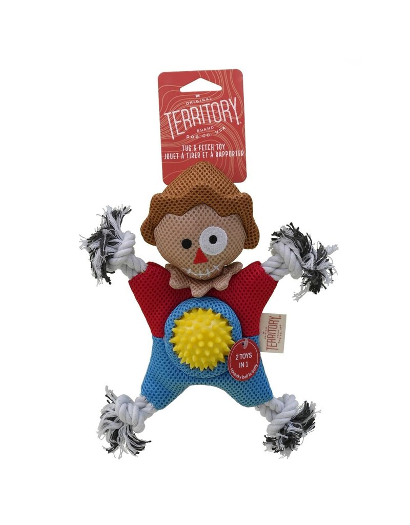 Territory Territory Halloween Dog Toy | 2-in-1 Scarecrow 10.5"