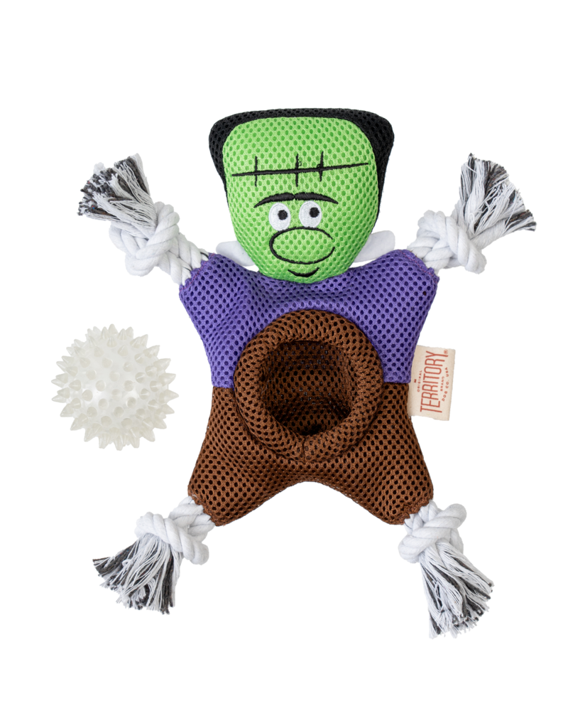 Territory Territory Halloween Dog Toy | 2-in-1 Frankenstein 9.5"
