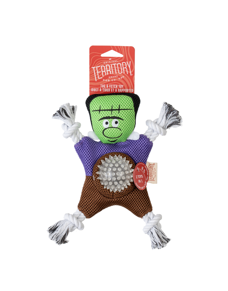 Territory Territory Halloween Dog Toy | 2-in-1 Frankenstein 9.5"