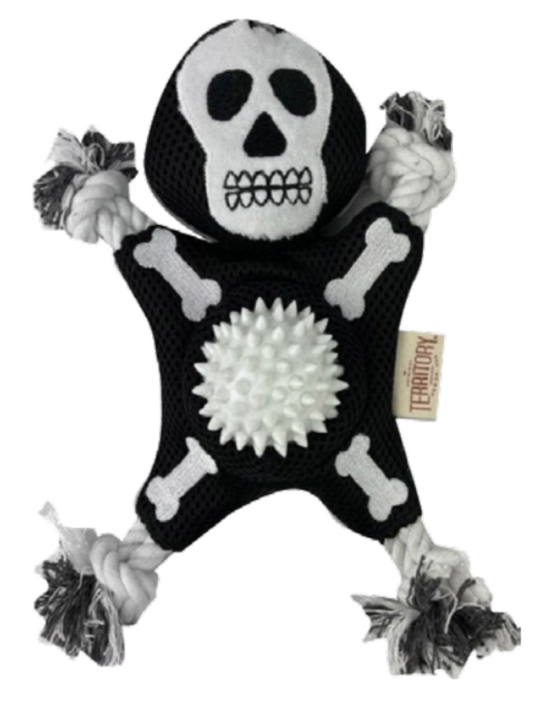 Territory Territory Halloween Dog Toy | 2-in-1 Skeleton 10.5"