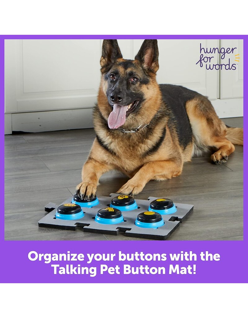 Hunger For Words Hunger For Words | Talking Pet Button Mat Holds 6 Buttons