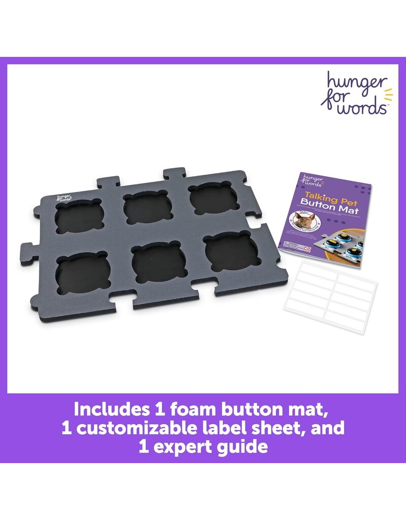 Hunger For Words Hunger For Words | Talking Pet Button Mat Holds 6 Buttons