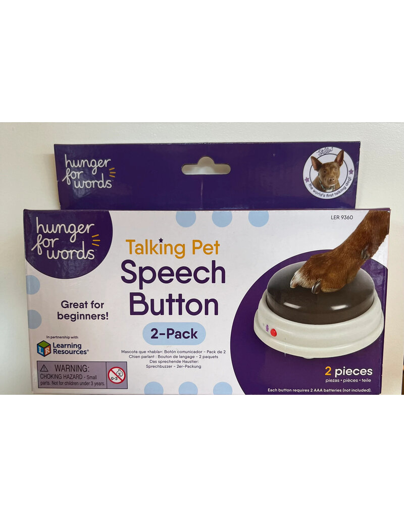Hunger For Words Hunger For Words | Talking Pet 2 Pack Speech Buttons