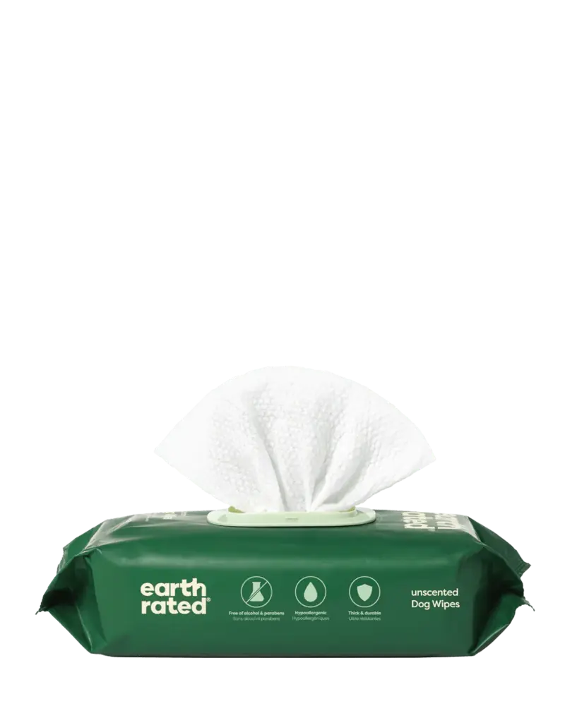 Earth Rated Earth Rated Dog Wipes | Compostable White Tea & Basil Scented 100 ct