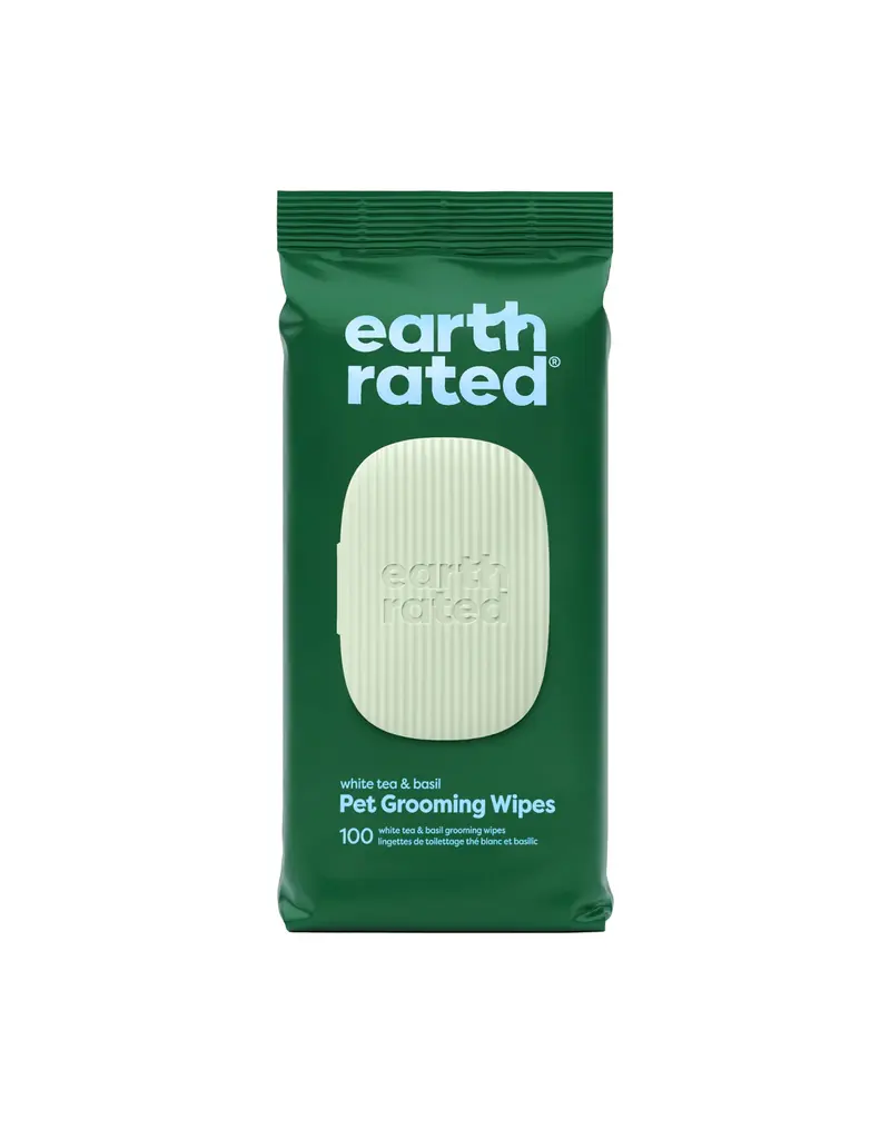 Earth Rated Earth Rated Dog Wipes | Compostable White Tea & Basil Scented 100 ct