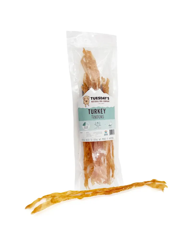 Tuesday's Natural Dog Company Tuesday's Natural Dog Company Dog Chews | Turkey Tendons 4 oz