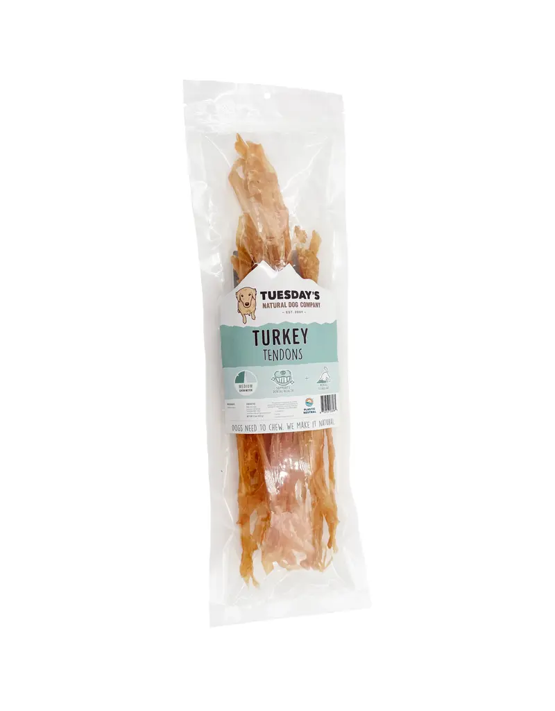Tuesday's Natural Dog Company Tuesday's Natural Dog Company Dog Chews | Turkey Tendons 4 oz