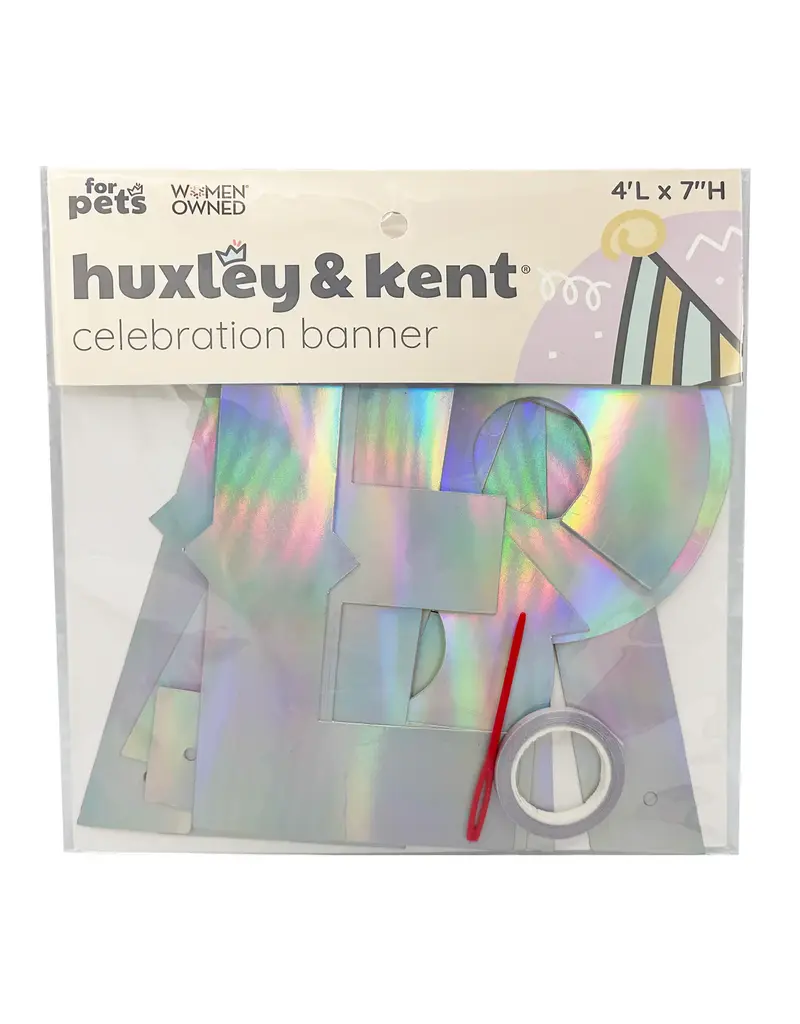 Huxley & Kent Huxley & Kent Barkday | Let's Pawty Celebration Banner