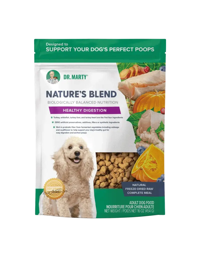 Dr. Marty's Dr. Marty's Freeze Dried Dog Food | Nature's Blend Healthy Digestion 16 oz