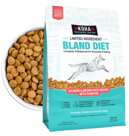 Koha Koha Dog Kibble | Salmon & Brown Rice Bland Diet 20 lb