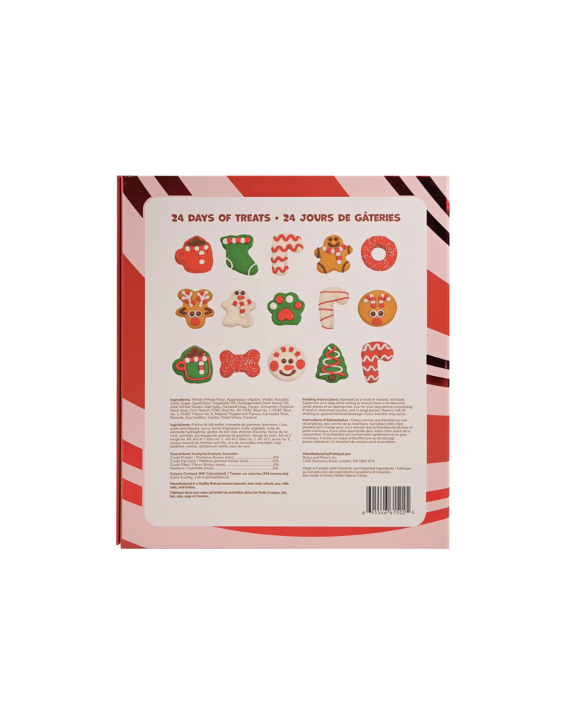 Bosco and Roxy's Bosco & Roxy's Holiday 2025 | Candy Cane Countdown Musical Advent Calendar for Dogs
