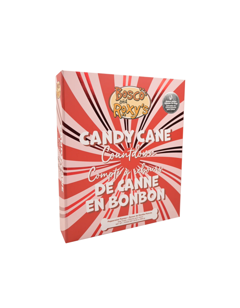 Bosco and Roxy's Bosco & Roxy's Holiday 2025 | Candy Cane Countdown Musical Advent Calendar for Dogs