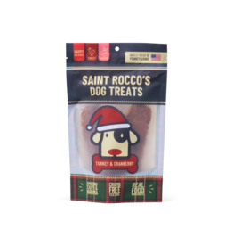 Saint Rocco's Treats Saint Rocco Dog Treats | Turkey & Cranberry Jerky 8 oz