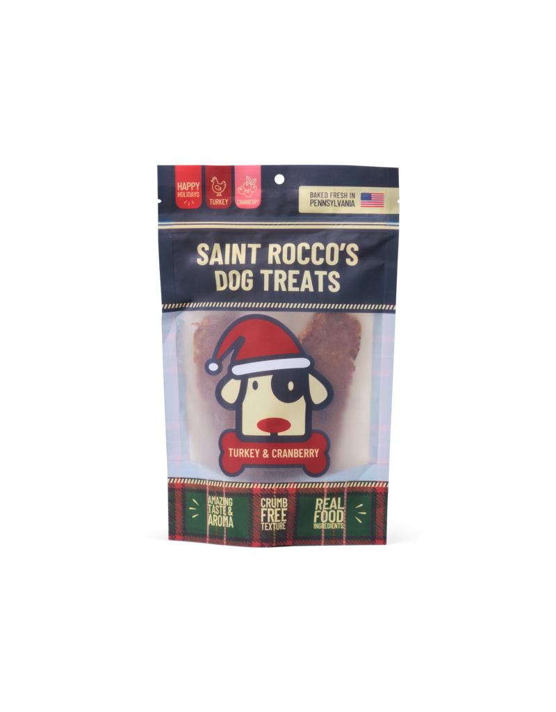 Saint Rocco's Treats Saint Rocco Dog Treats | Turkey & Cranberry Jerky 8 oz