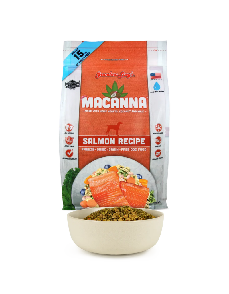 Grandma Lucy's Grandma Lucy's Dehydrated Dog Food | Macanna Salmon 1 lb
