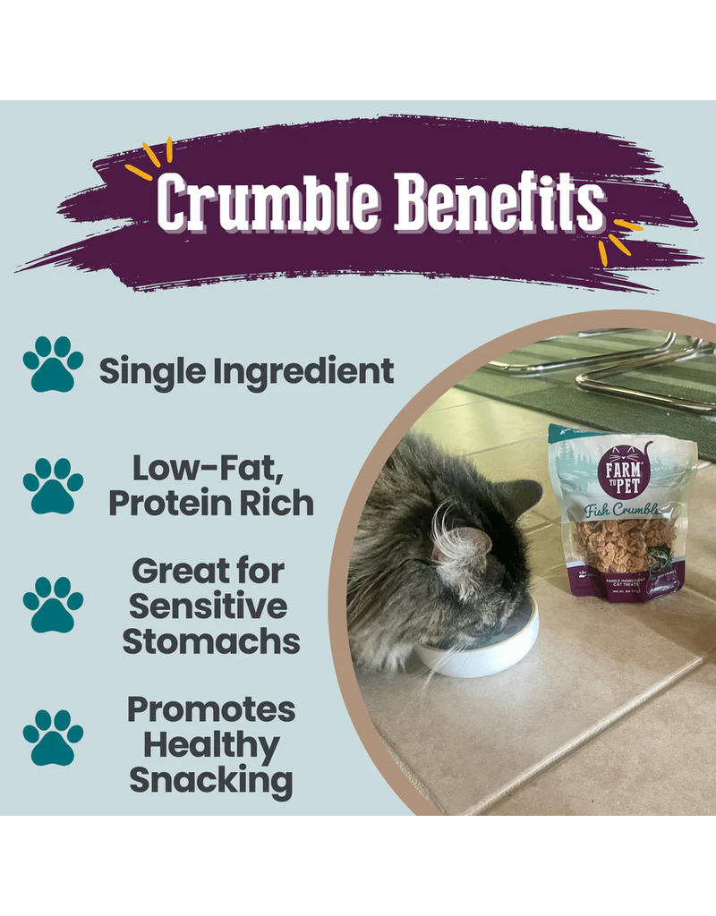 Farm to Pet Farm to Pet Cat Treats | Fish Crumbles 3 oz