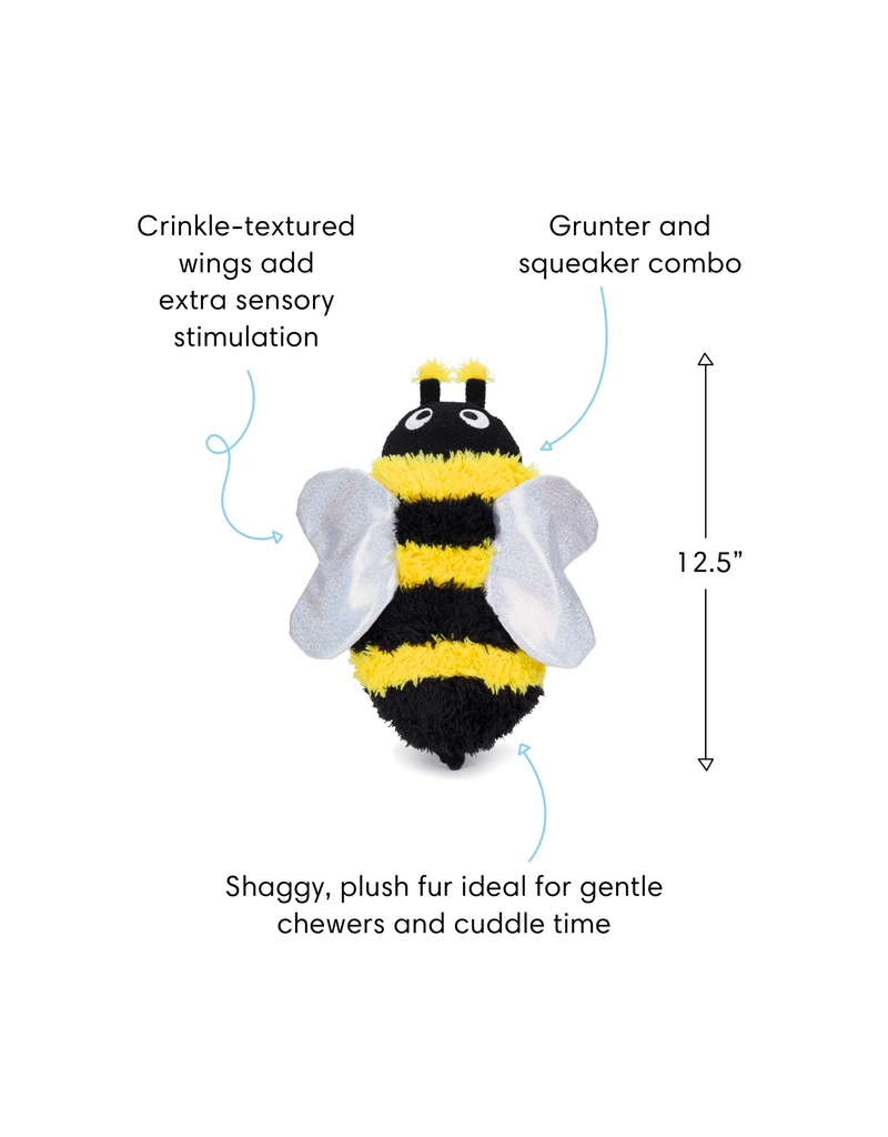 fabdog Fab Dog Plush Toys | Fluffy Bumble Bee
