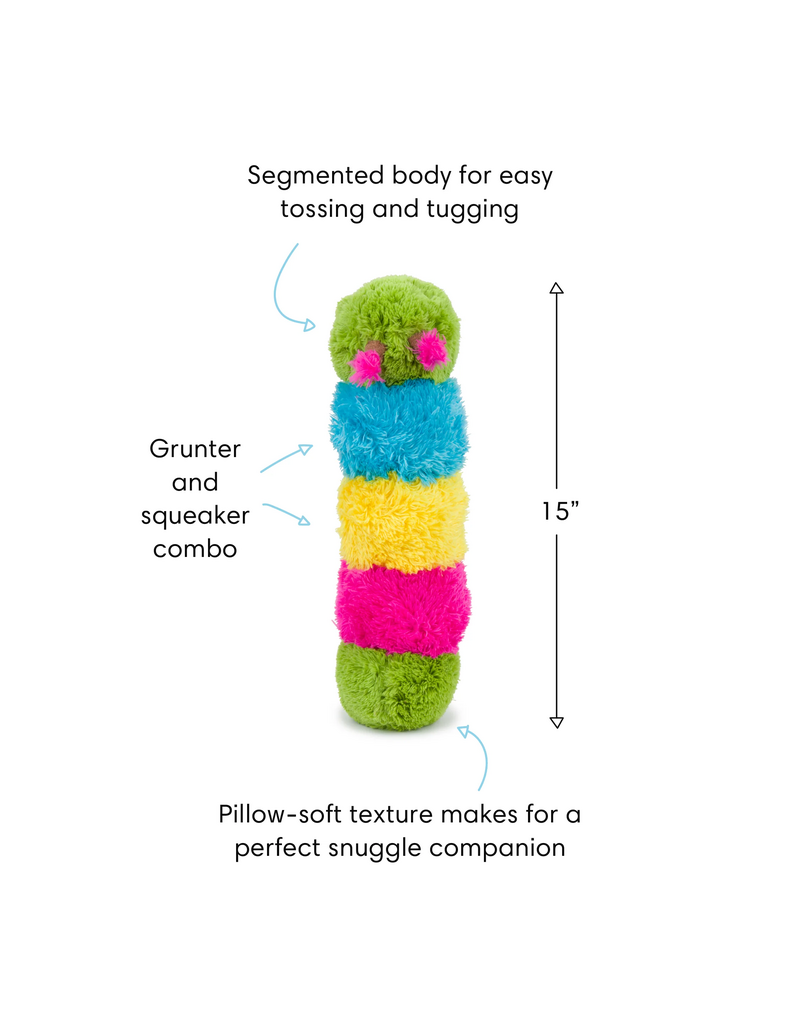 fabdog Fab Dog Plush Toys | Fluffy Caterpillar