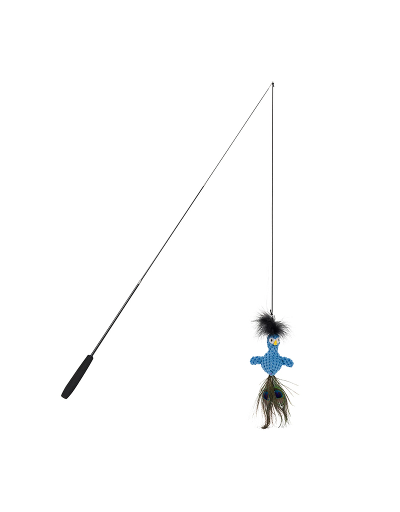 fabcat Fab Cat Interactive Cat Toys | Teaser Peacock Wand