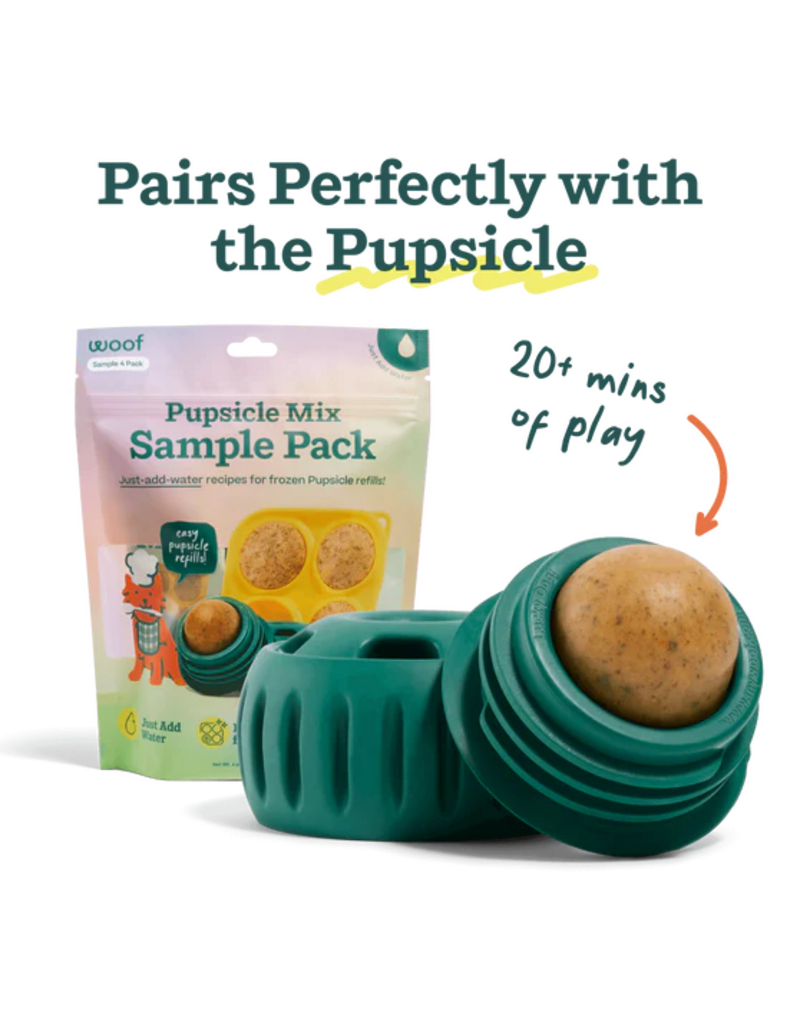 Woof Woof Pupsicle | Powdered Treat Mix Variety Pack 4 count 5.5 oz