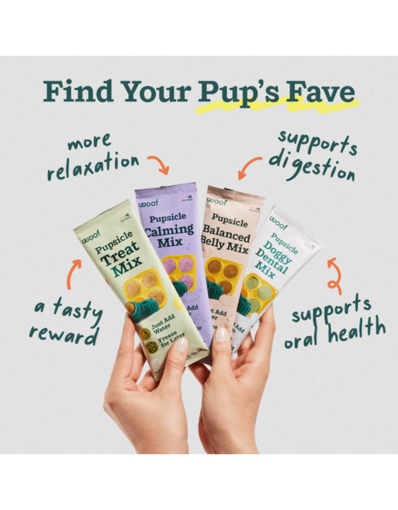 Woof Woof Pupsicle | Powdered Treat Mix Variety Pack 4 count 5.5 oz