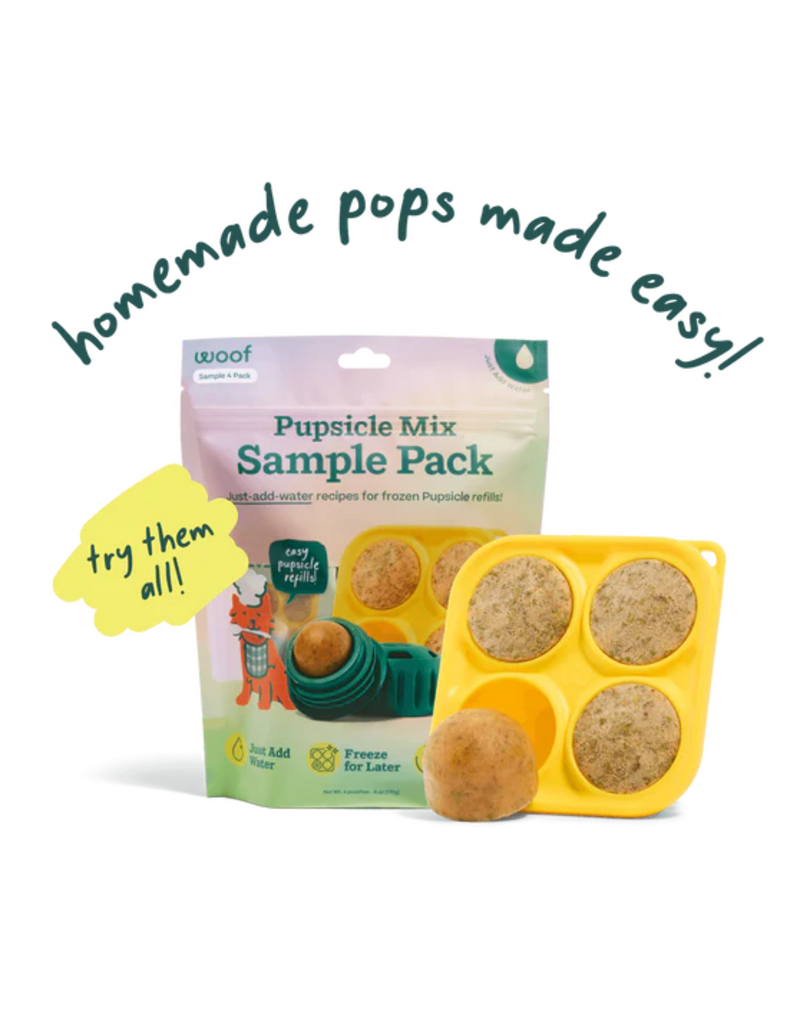 Woof Woof Pupsicle | Powdered Treat Mix Variety Pack 4 count 5.5 oz