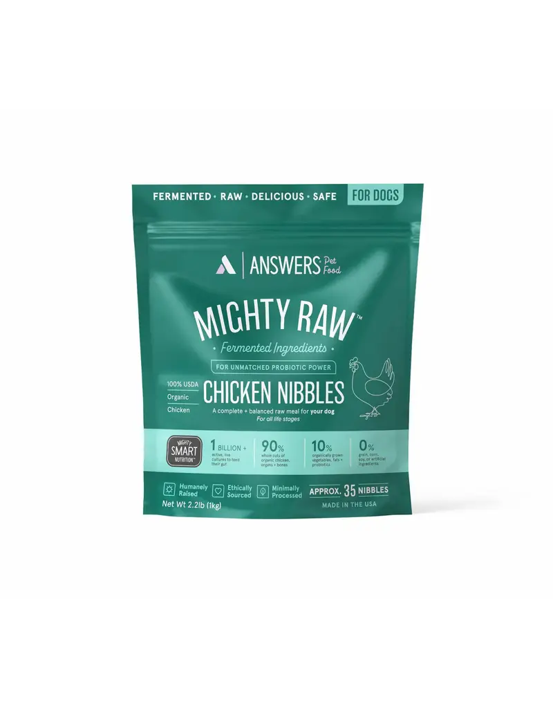 Answer's Pet Food Answers Frozen Dog Food CASE Detailed Chicken Nibbles 2.2 lbs (*Frozen Products for Local Delivery or In-Store Pickup Only. *)