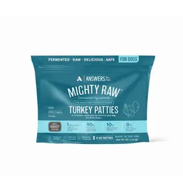 Answer's Pet Food Answers Frozen Dog Food  Detailed Turkey 8 oz Patties 4 lbs (*Frozen Products for Local Delivery or In-Store Pickup Only. *)