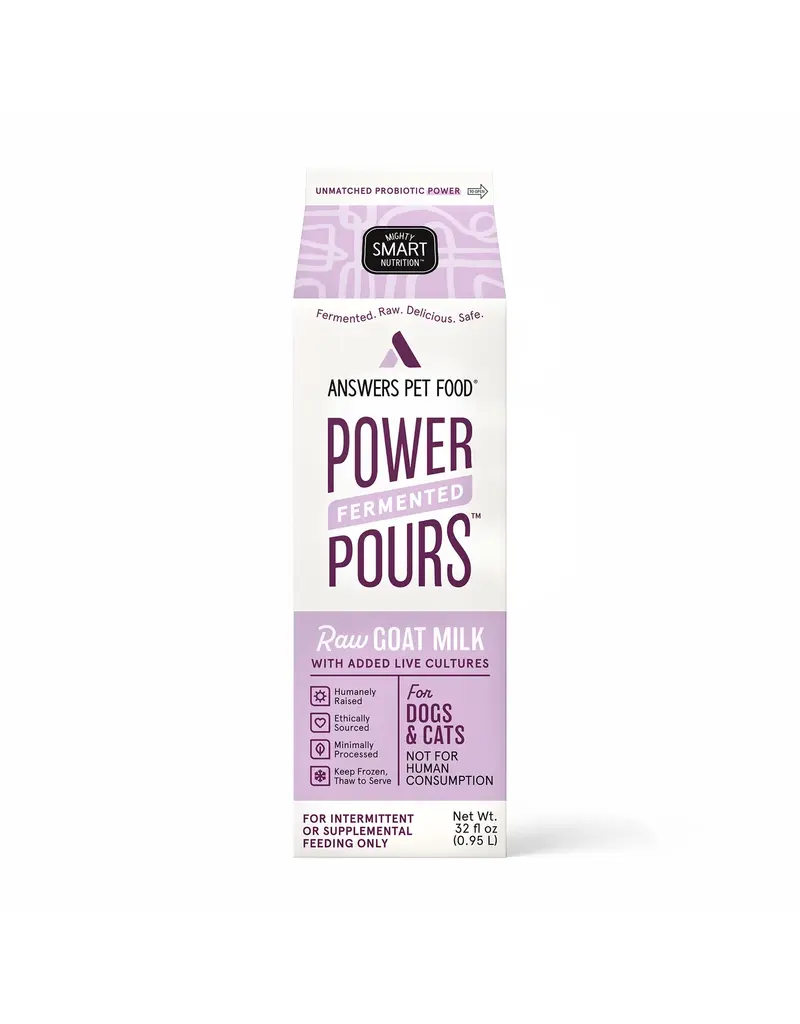 Answer's Pet Food Answers Goat Milk 32 oz CASE (*Frozen Products for Local Delivery or In-Store Pickup Only. *)