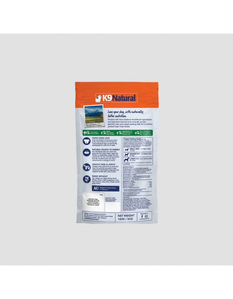 K9 Natural K9 Natural Freeze Dried Dog Food | Lamb Feast Topper 3.5 oz