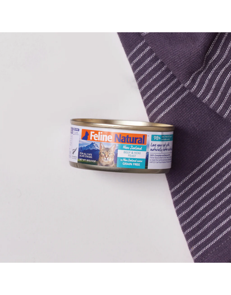 Feline Natural Feline Natural Canned Cat Food | Beef & Hoki Feast 3 oz single
