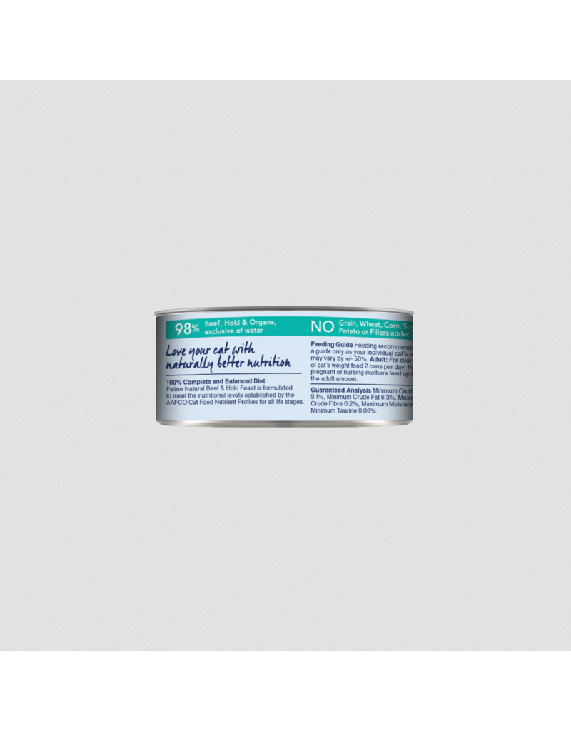 Feline Natural Feline Natural Canned Cat Food | Beef & Hoki Feast 3 oz single
