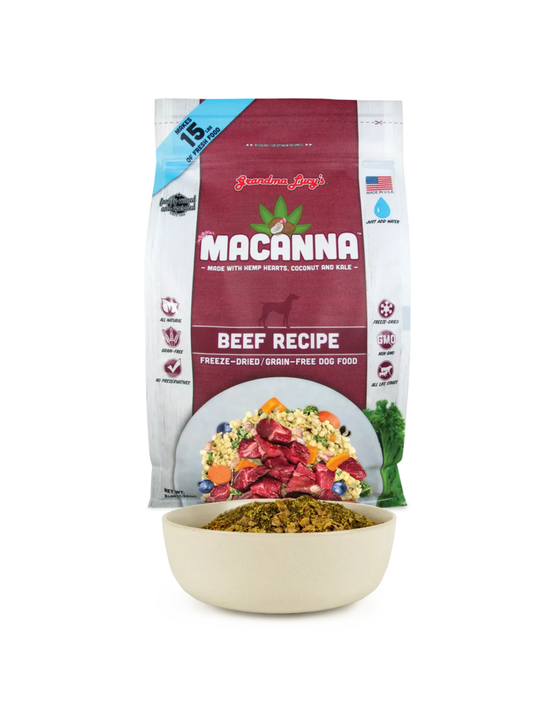 Grandma Lucy's Grandma Lucy's Dehydrated Dog Food | Macanna Beef 1 lb