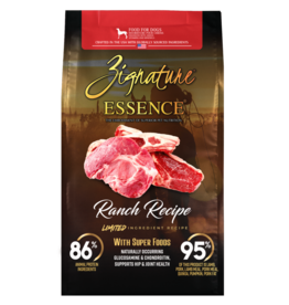 Frontier Distributing Zignature Essence Dog Kibble | Lamb & Pork Ranch Recipe 21 lb