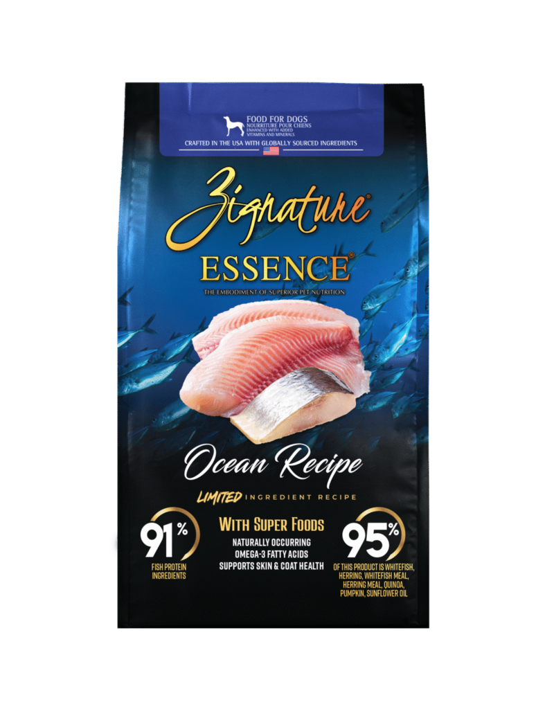 Frontier Distributing Zignature Essence Dog Kibble | Whitefish & Herring Ocean Recipe 3.5 lb