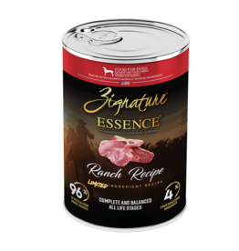 Frontier Distributing Zignature Essence Dog Canned Food | Lamb & Pork Ranch Recipe 13 oz CASE/12