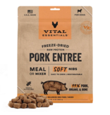 Vital Essentials Vital Essentials Freeze Dried Dog Food | Pork Entrée & Mixer Soft Nibs 14 oz