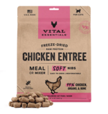 Vital Essentials Vital Essentials Freeze Dried Cat Food | Chicken Entrée & Mixer Soft Nibs 12 oz