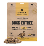 Vital Essentials Vital Essentials Freeze Dried Cat Food | Duck Entrée & Mixer Soft Nibs 12 oz