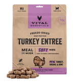 Vital Essentials Vital Essentials Freeze Dried Cat Food | Turkey Entrée & Mixer Soft Nibs 12 oz