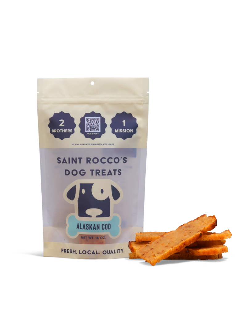 Saint Rocco's Treats Saint Rocco Dog Treats | Alaskan Cod Jerky 8 oz