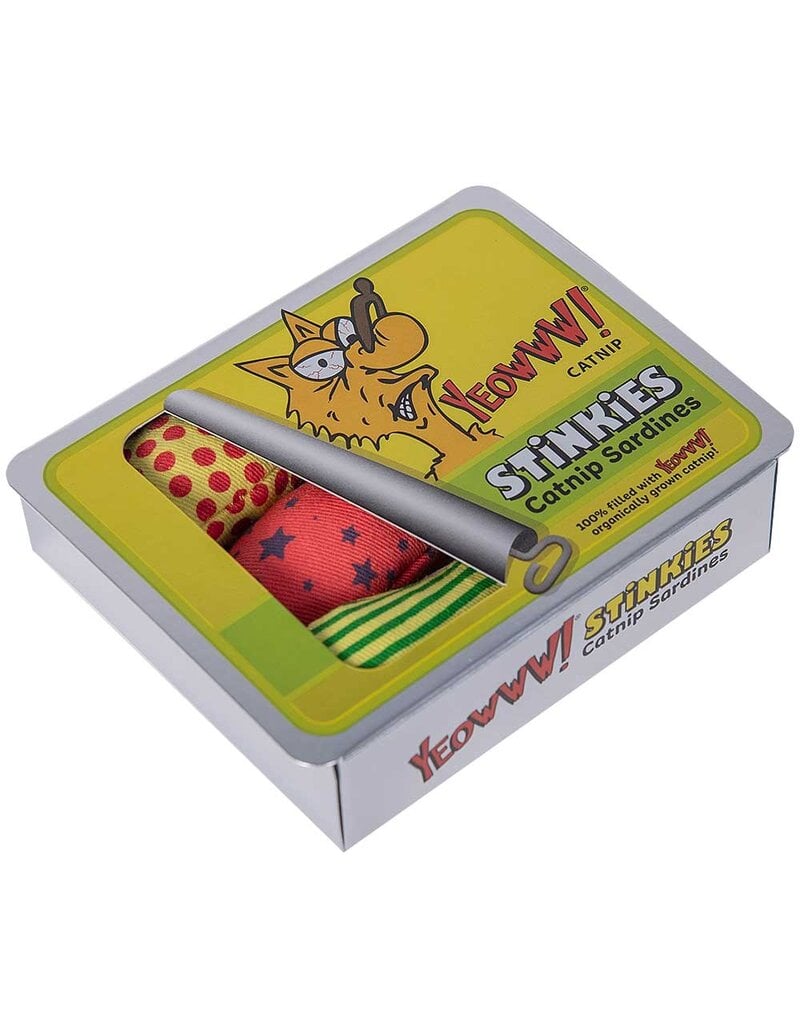 Yeowww! Yeowww! Cat Toys | Tin of Stinkies 3 pk