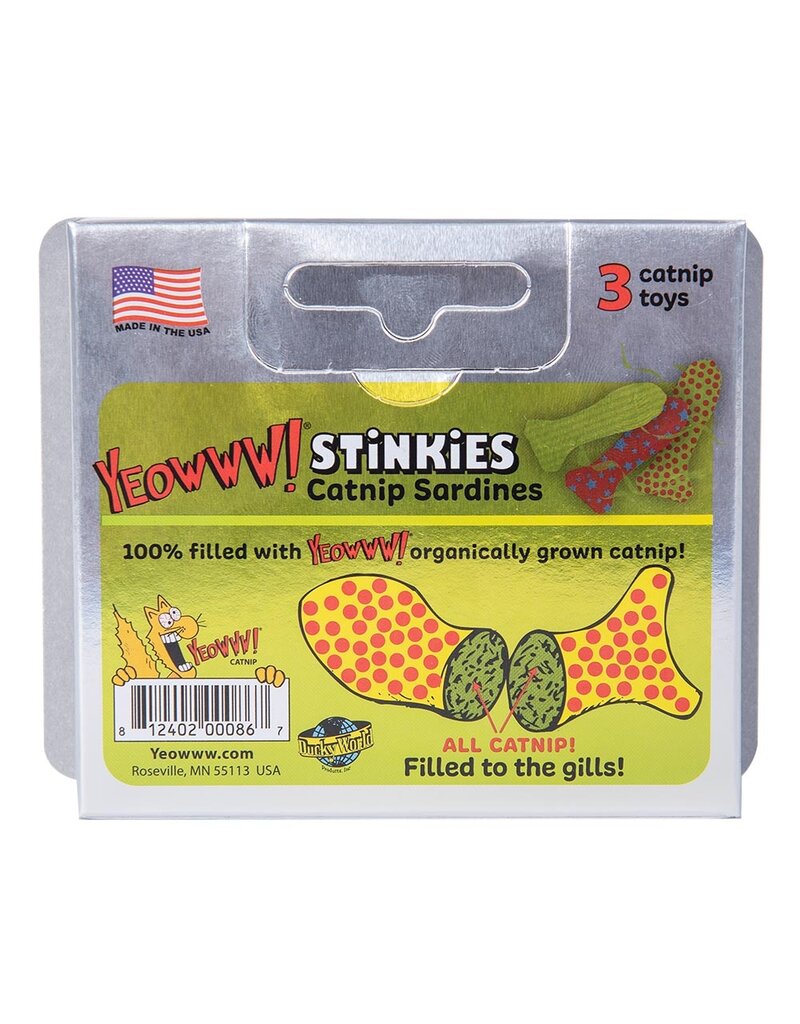 Yeowww! Yeowww! Cat Toys | Tin of Stinkies 3 pk