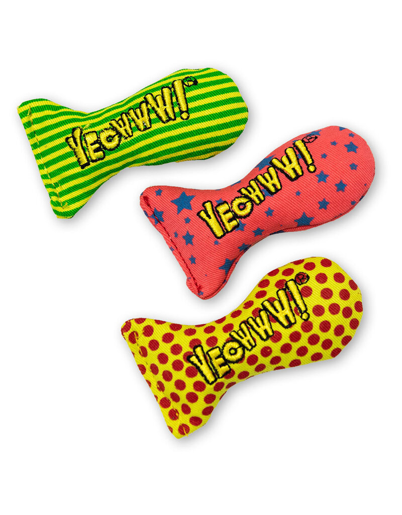 Yeowww! Yeowww! Cat Toys | Tin of Stinkies 3 pk
