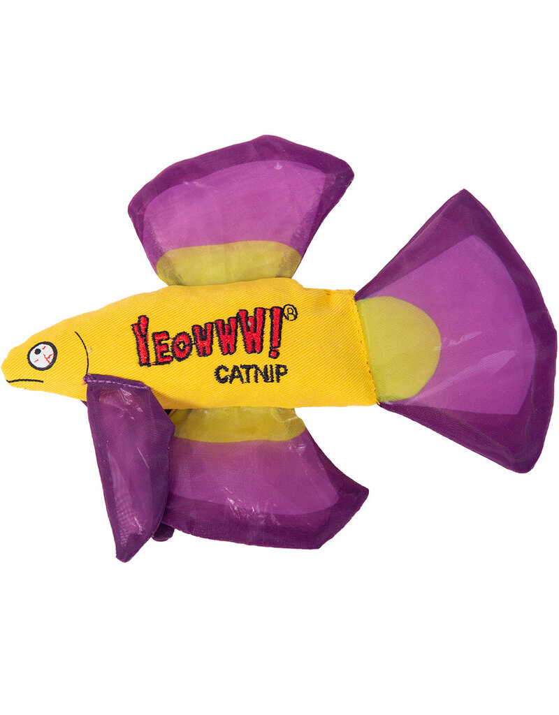 Yeowww! Yeowww! Catnip Cat Toys | Mo Beta Fish Purple