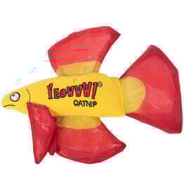 Yeowww! Yeowww! Catnip Cat Toys | Mo Beta Fish Red